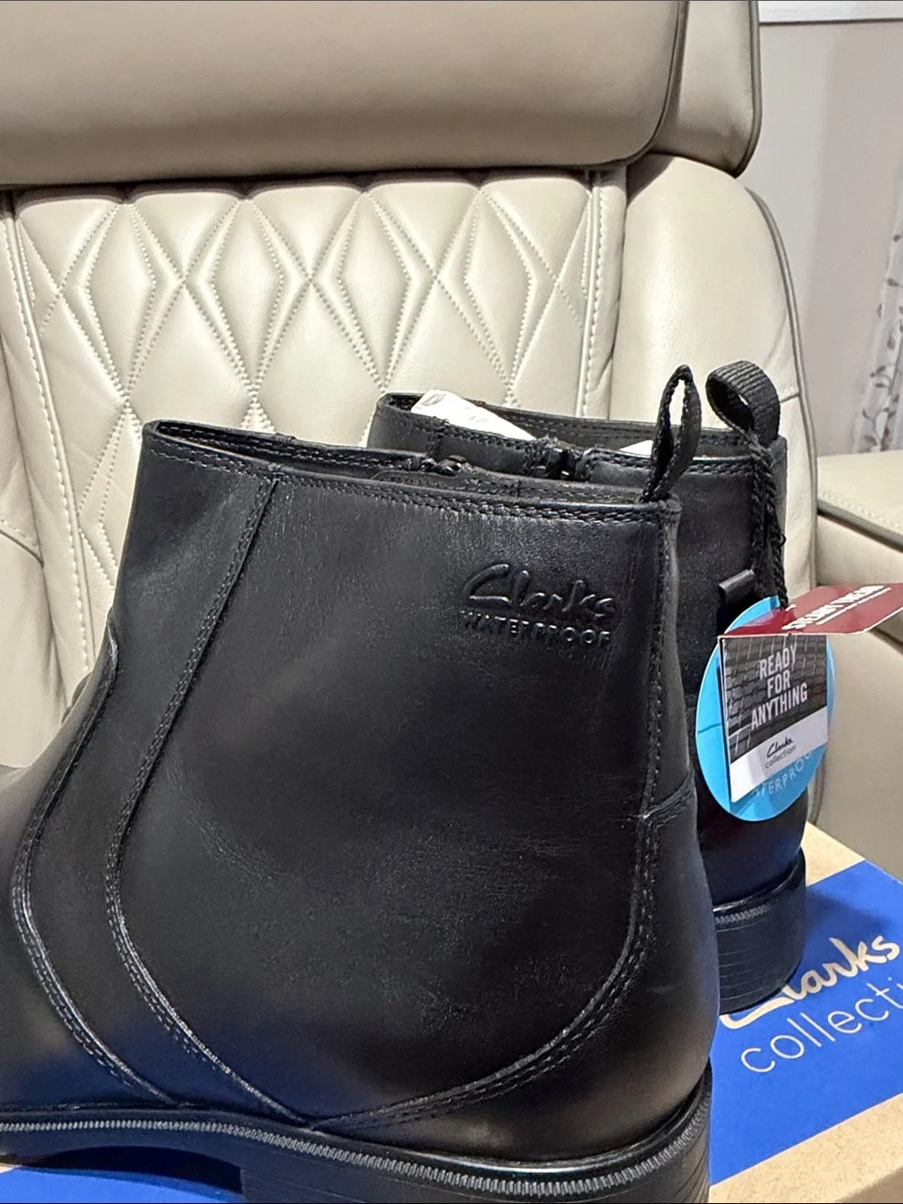 Clarks sleek black